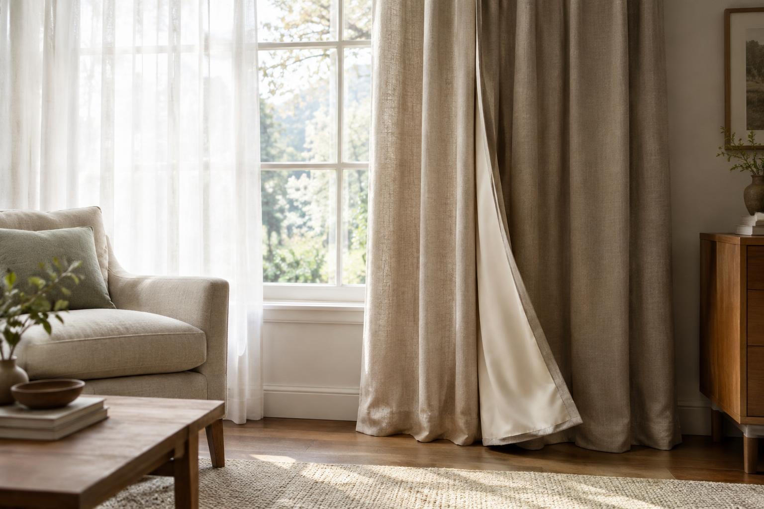 Choosing Curtain Lining for Light Control, Privacy and Drape