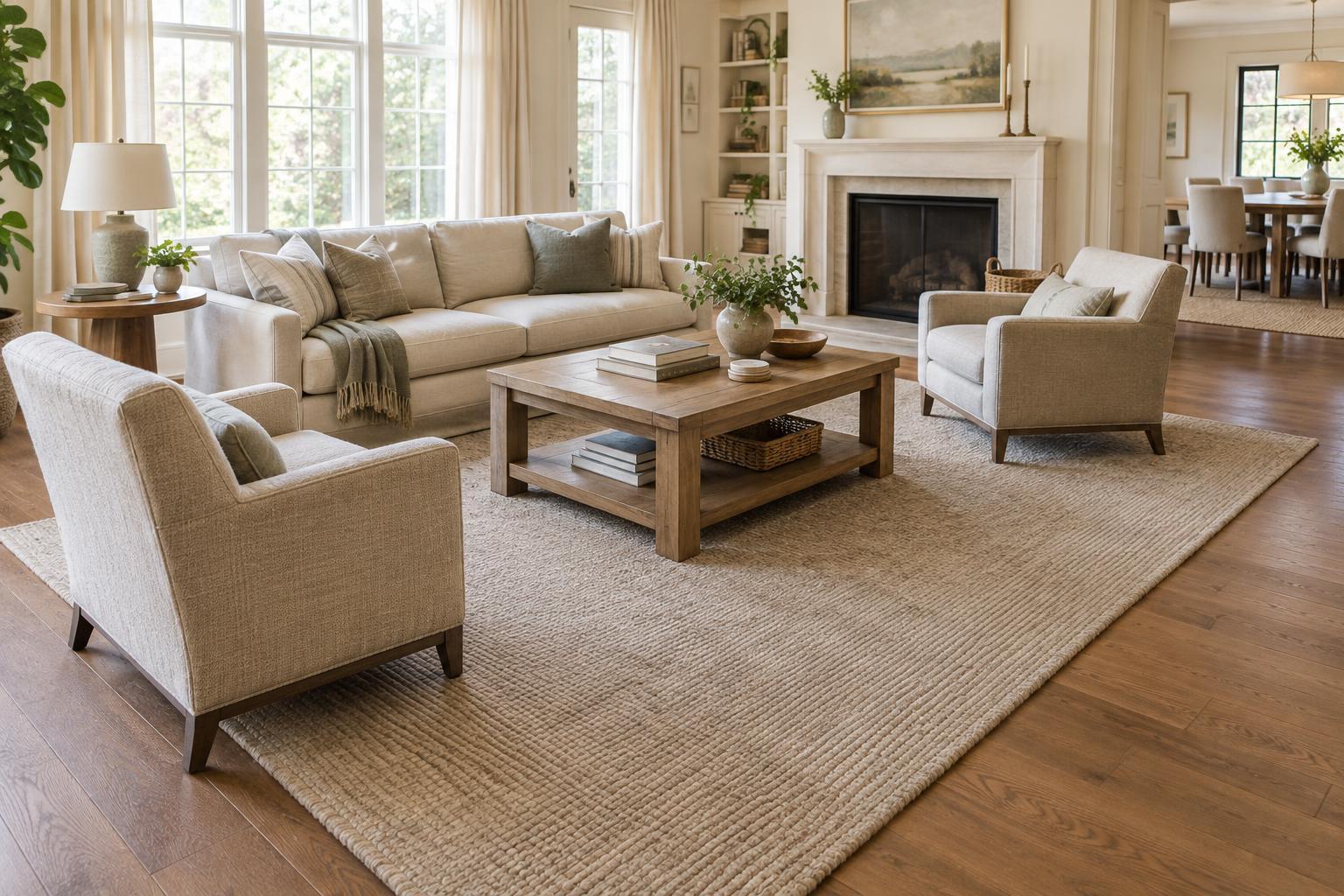 How to Size an Area Rug for a Living Room, Bedroom or Dining Room