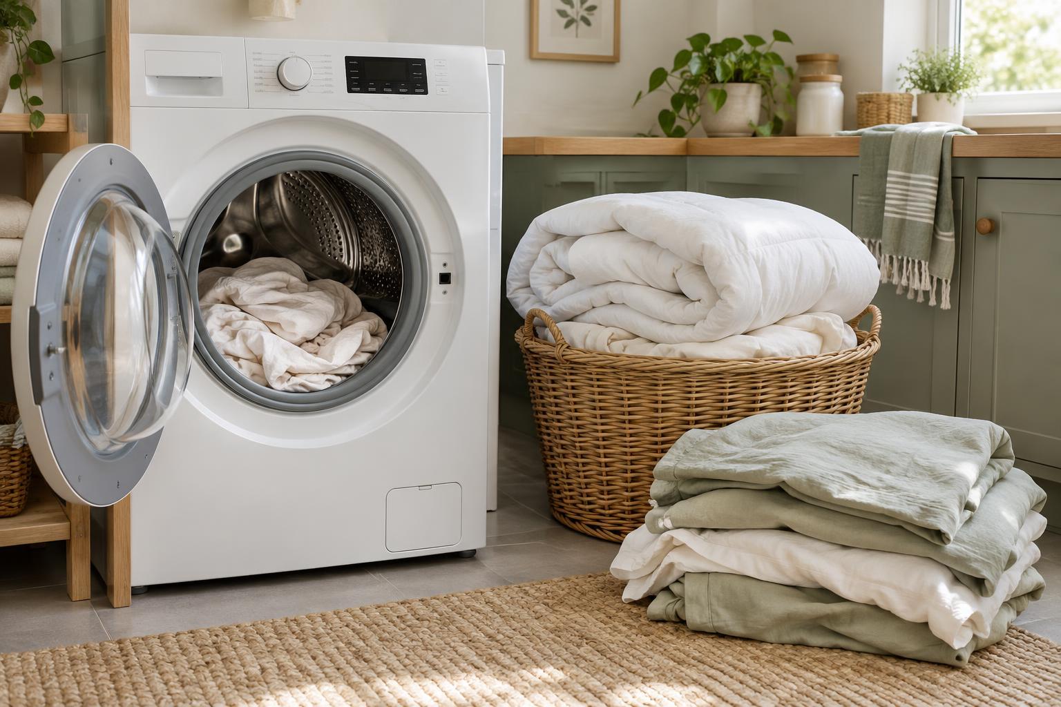 How to Wash Bedding Without Overloading the Machine