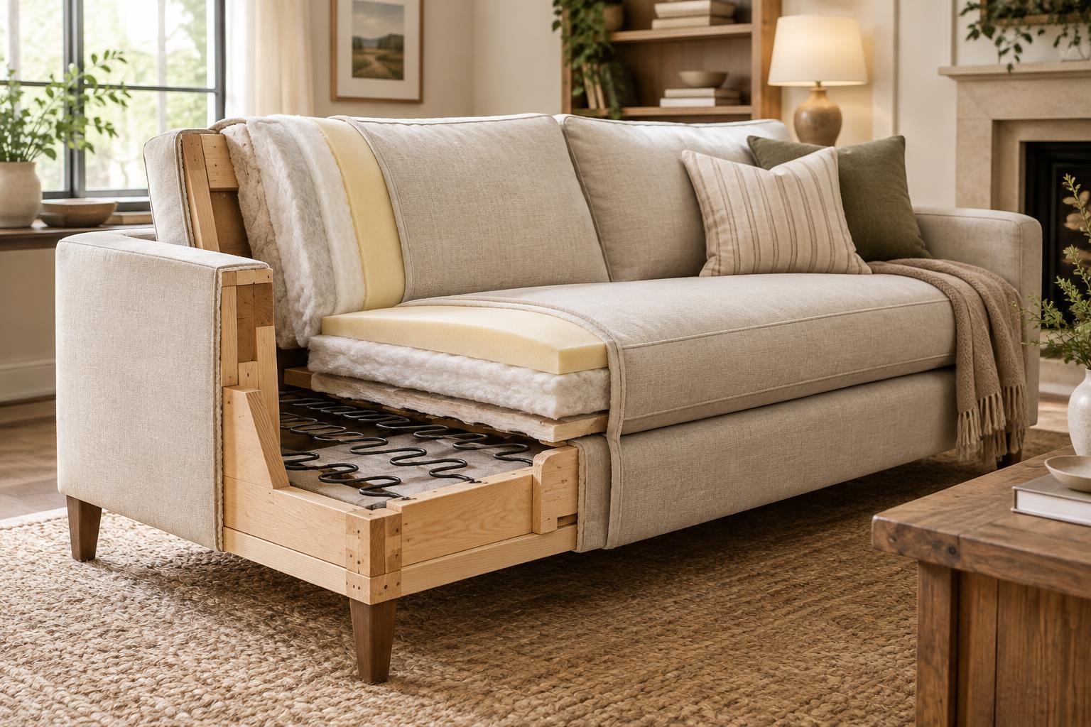 Anatomy of an Upholstered Sofa: Frame, Support, Padding and Cover
