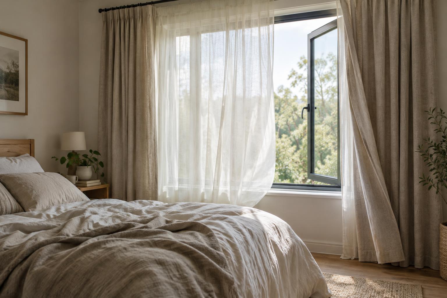Bedroom Curtains: Balancing Darkness, Privacy and Ventilation