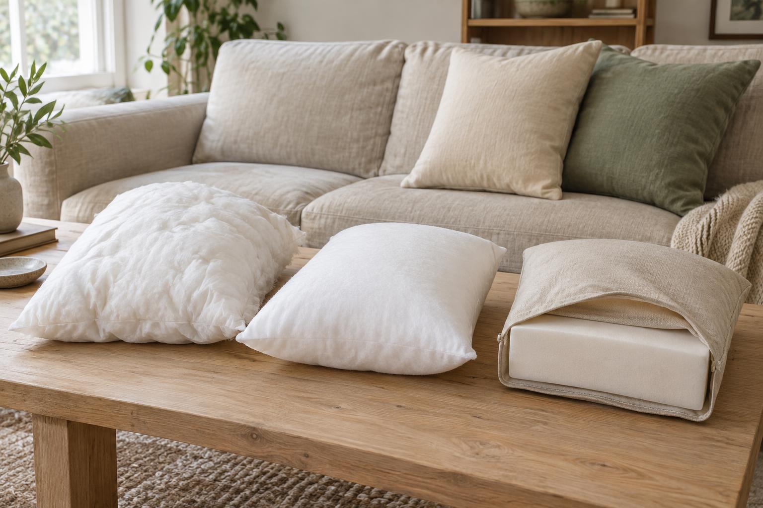 Choosing Cushion Inserts: Feather, Down Alternative and Foam